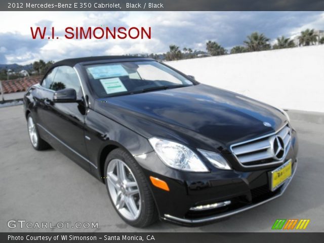 2012 Mercedes-Benz E 350 Cabriolet in Black