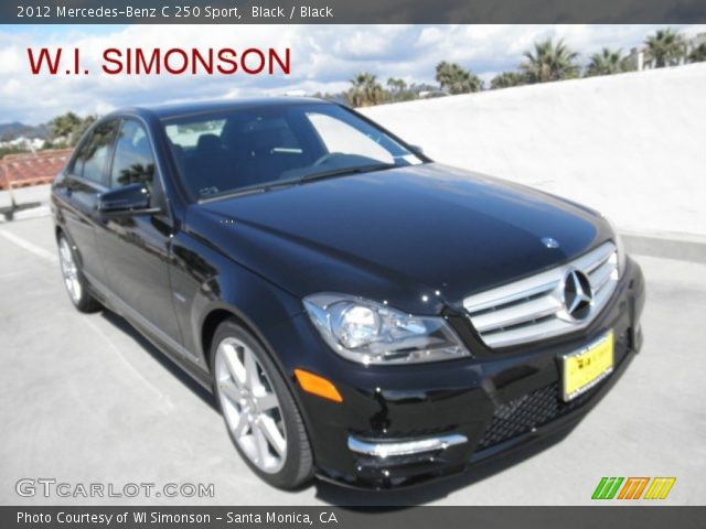 2012 Mercedes-Benz C 250 Sport in Black