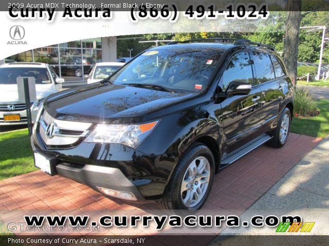 2009 Acura MDX Technology in Formal Black