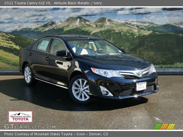 2012 Toyota Camry XLE V6 in Attitude Black Metallic