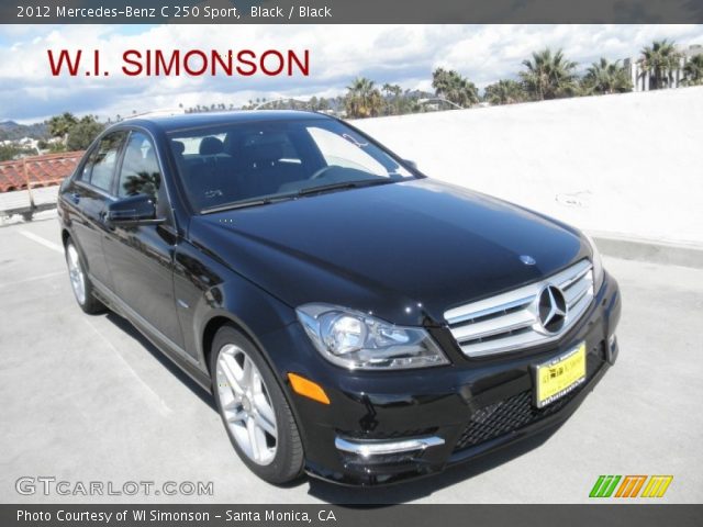 2012 Mercedes-Benz C 250 Sport in Black