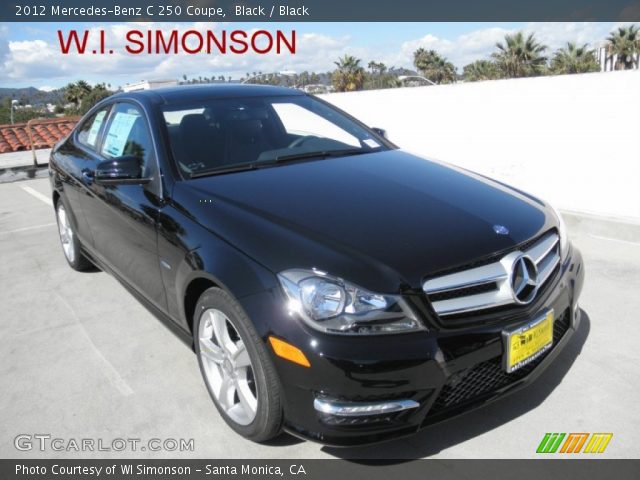 2012 Mercedes-Benz C 250 Coupe in Black