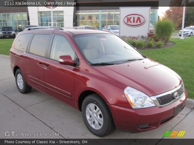 2012 Kia Sedona LX in Claret Red