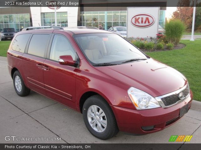 2012 Kia Sedona LX in Claret Red