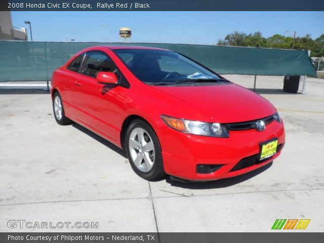 2008 Honda Civic EX Coupe in Rallye Red