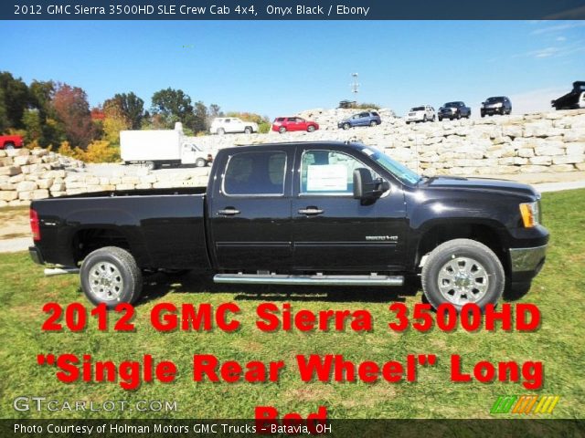 2012 GMC Sierra 3500HD SLE Crew Cab 4x4 in Onyx Black