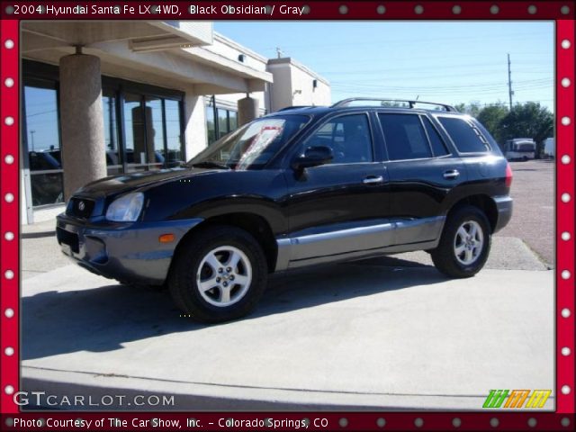 2004 Hyundai Santa Fe LX 4WD in Black Obsidian