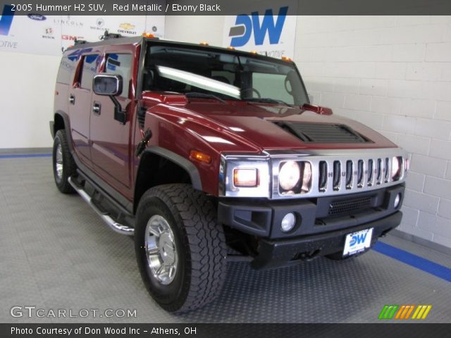 2005 Hummer H2 SUV in Red Metallic