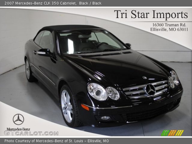2007 Mercedes-Benz CLK 350 Cabriolet in Black