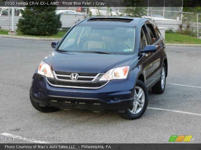 2010 Honda CR-V EX-L AWD in Royal Blue Pearl