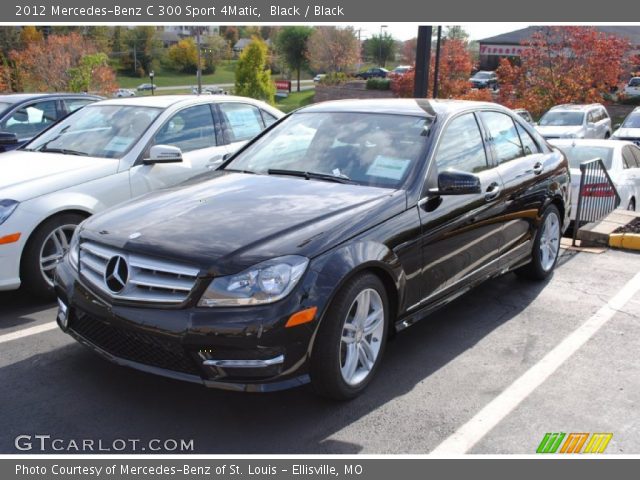 2012 Mercedes-Benz C 300 Sport 4Matic in Black
