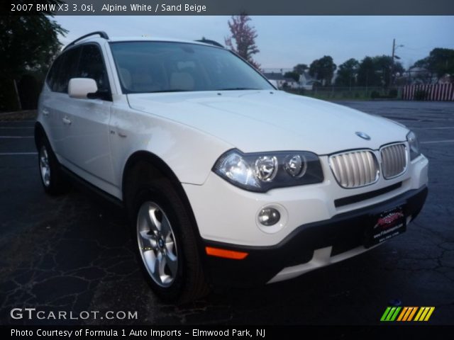 2007 BMW X3 3.0si in Alpine White