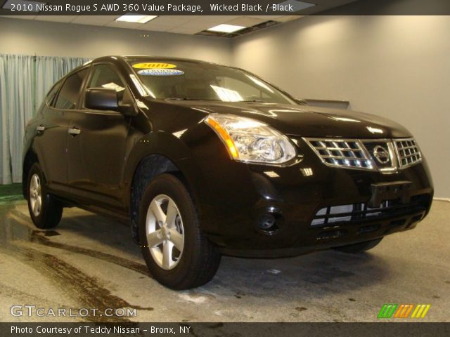 2010 Nissan Rogue S AWD 360 Value Package in Wicked Black