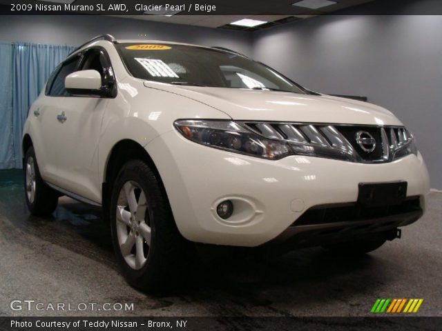 2009 Nissan Murano SL AWD in Glacier Pearl