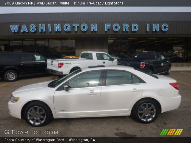 2009 Lincoln MKZ AWD Sedan in White Platinum Tri-Coat