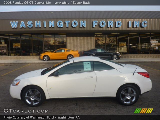2008 Pontiac G6 GT Convertible in Ivory White