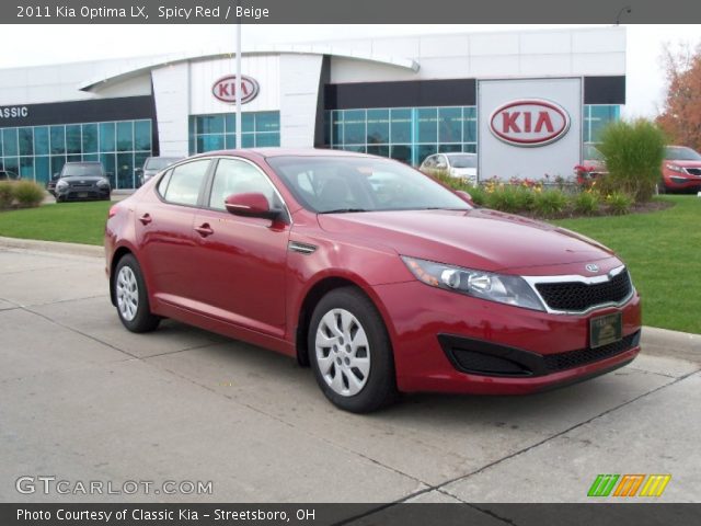 2011 Kia Optima LX in Spicy Red