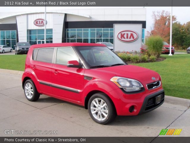 2012 Kia Soul + in Molten Red