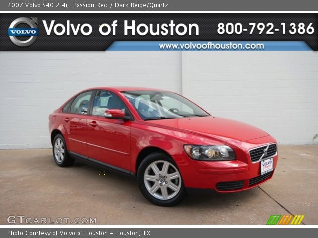 2007 Volvo S40 2.4i in Passion Red