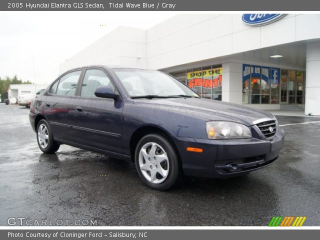 2005 Hyundai Elantra GLS Sedan in Tidal Wave Blue