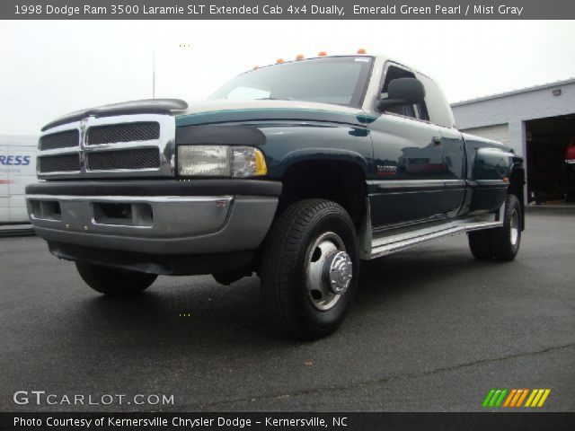 1998 Dodge Ram 3500 Laramie SLT Extended Cab 4x4 Dually in Emerald Green Pearl