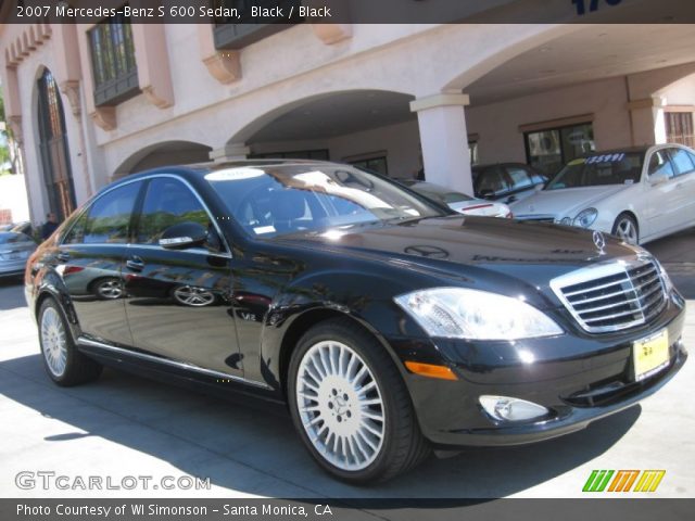 2007 Mercedes-Benz S 600 Sedan in Black