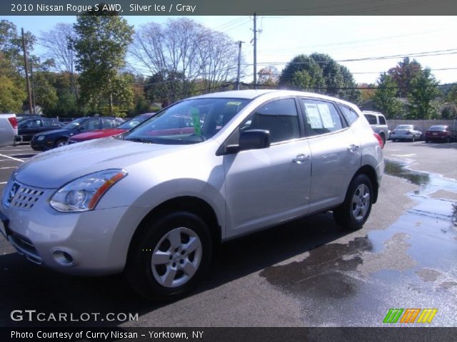 2010 Nissan Rogue S AWD in Silver Ice