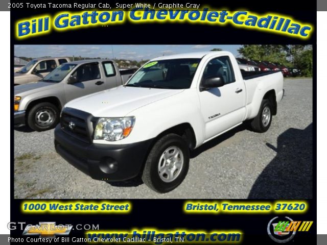 2005 Toyota Tacoma Regular Cab in Super White