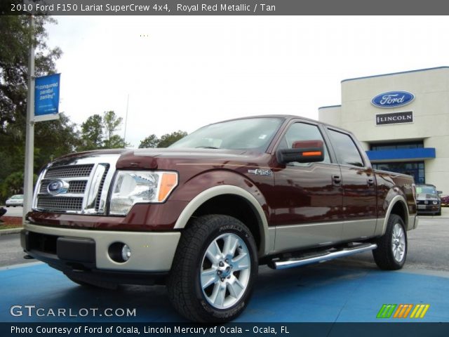 2010 Ford F150 Lariat SuperCrew 4x4 in Royal Red Metallic