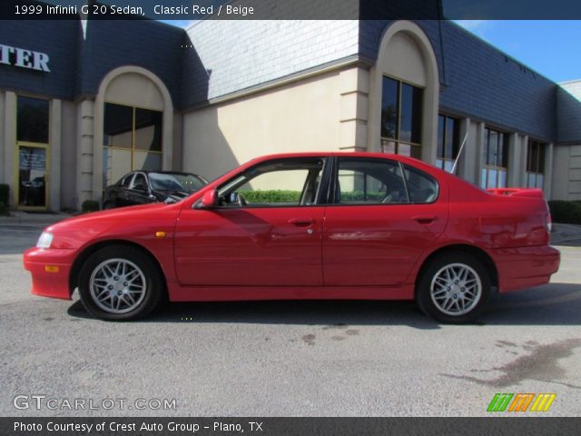 1999 Infiniti G 20 Sedan in Classic Red