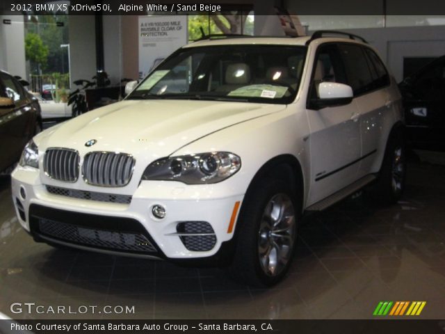 2012 BMW X5 xDrive50i in Alpine White