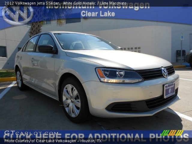 2012 Volkswagen Jetta S Sedan in White Gold Metallic