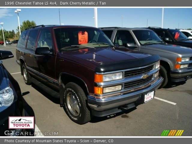 1996 Chevrolet Tahoe LS 4x4 in Dark Cherry Metallic