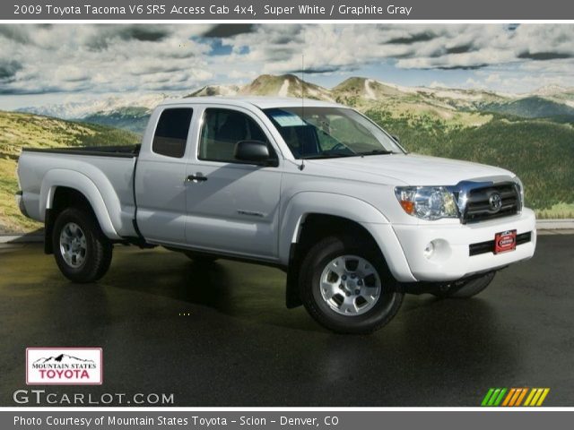 2009 Toyota Tacoma V6 SR5 Access Cab 4x4 in Super White