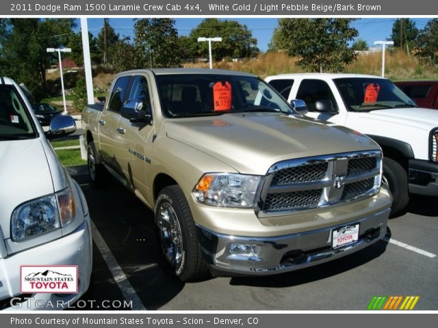 2011 Dodge Ram 1500 Laramie Crew Cab 4x4 in White Gold