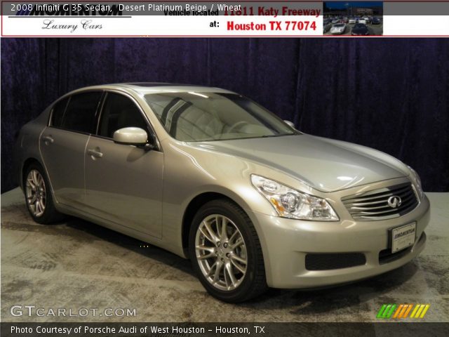 2008 Infiniti G 35 Sedan in Desert Platinum Beige
