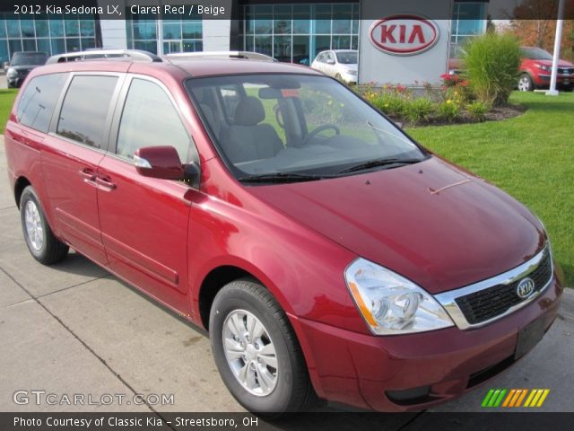 2012 Kia Sedona LX in Claret Red