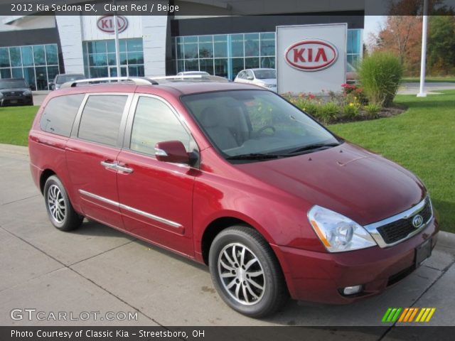 2012 Kia Sedona EX in Claret Red