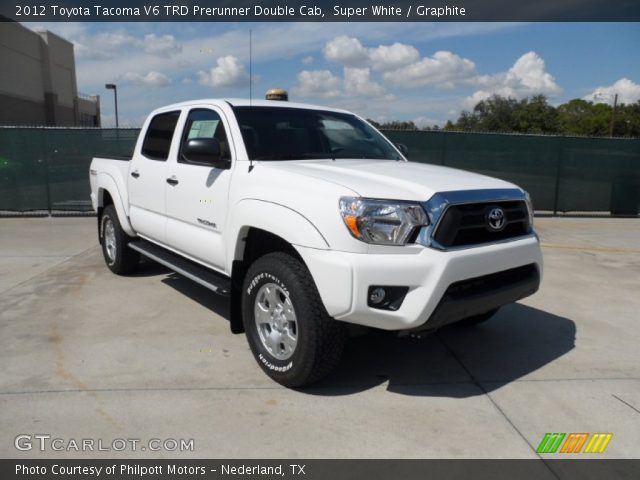 2012 Toyota Tacoma V6 TRD Prerunner Double Cab in Super White