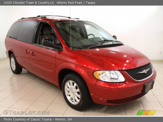 2003 Chrysler Town & Country LX in Inferno Red Pearl