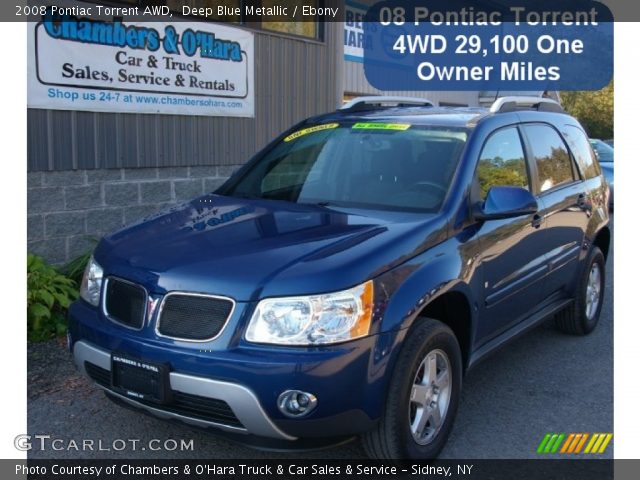 2008 Pontiac Torrent AWD in Deep Blue Metallic