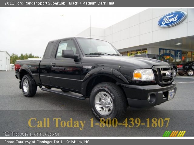 2011 Ford Ranger Sport SuperCab in Black