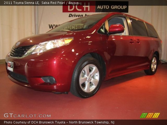 2011 Toyota Sienna LE in Salsa Red Pearl
