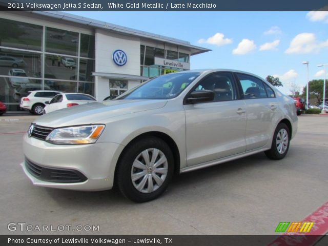 2011 Volkswagen Jetta S Sedan in White Gold Metallic