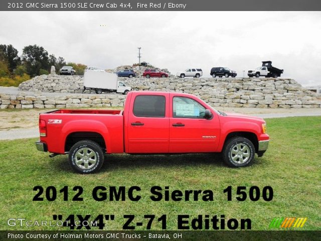 2012 GMC Sierra 1500 SLE Crew Cab 4x4 in Fire Red