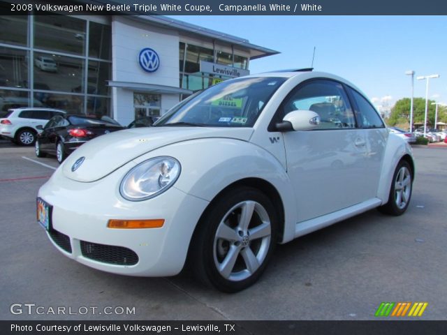 2008 Volkswagen New Beetle Triple White Coupe in Campanella White