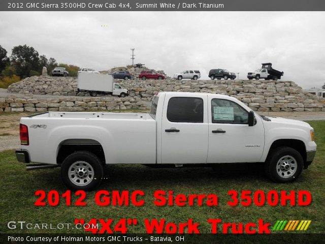 2012 GMC Sierra 3500HD Crew Cab 4x4 in Summit White