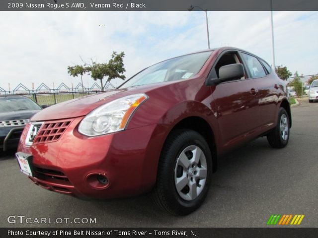 2009 Nissan Rogue S AWD in Venom Red
