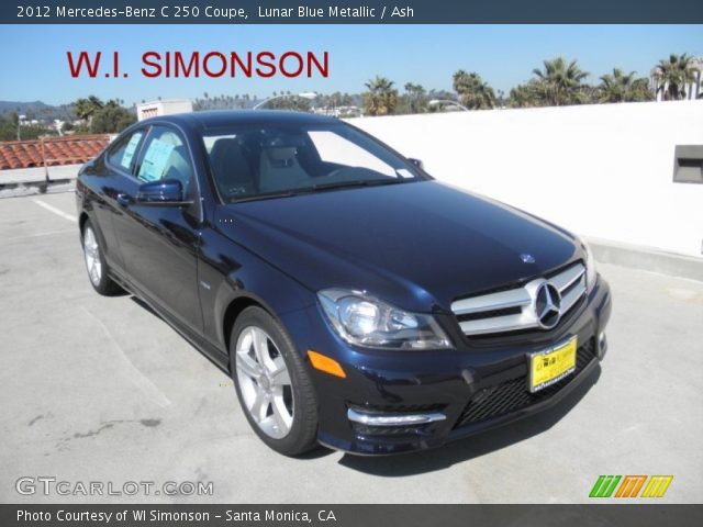 2012 Mercedes-Benz C 250 Coupe in Lunar Blue Metallic