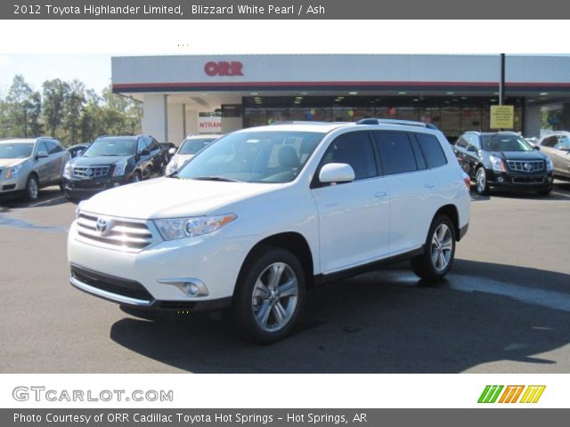 2012 Toyota Highlander Limited in Blizzard White Pearl